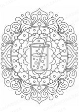 Chemie Mandalas Ausmalbilder – Fach – 15 Malvorlagen – Materialseite 8