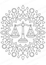 Chemie Mandalas Ausmalbilder – Fach – 15 Malvorlagen – Materialseite 10