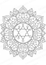 Chemie Mandalas Ausmalbilder – Fach – 15 Malvorlagen – Materialseite 11