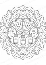 Chemie Mandalas Ausmalbilder – Fach – 15 Malvorlagen – Materialseite 14
