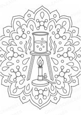 Chemie Mandalas Ausmalbilder – Fach – 15 Malvorlagen – Materialseite 15