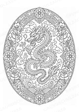China Mandalas Ausmalbilder – Länder und Kulturen – 15 Malvorlagen – Materialseite 2