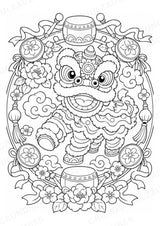 China Mandalas Ausmalbilder – Länder und Kulturen – 15 Malvorlagen – Materialseite 7