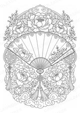 China Mandalas Ausmalbilder – Länder und Kulturen – 15 Malvorlagen – Materialseite 10