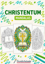 Christentum Mandalas Ausmalbilder – Religion – 15 Malvorlagen – Cover