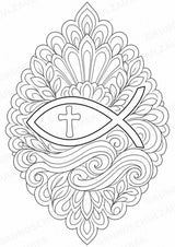 Christentum Mandalas Ausmalbilder – Religion – 15 Malvorlagen – Materialseite 5