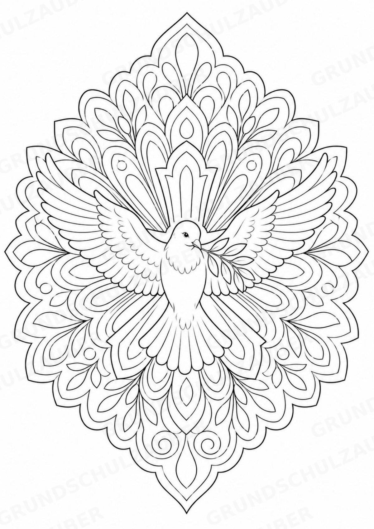 Christentum Mandalas Ausmalbilder – Religion – 15 Malvorlagen – Materialseite 7
