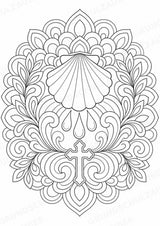 Christentum Mandalas Ausmalbilder – Religion – 15 Malvorlagen – Materialseite 8