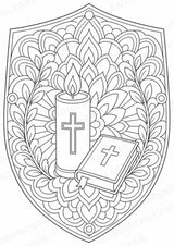 Christentum Mandalas Ausmalbilder – Religion – 15 Malvorlagen – Materialseite 9