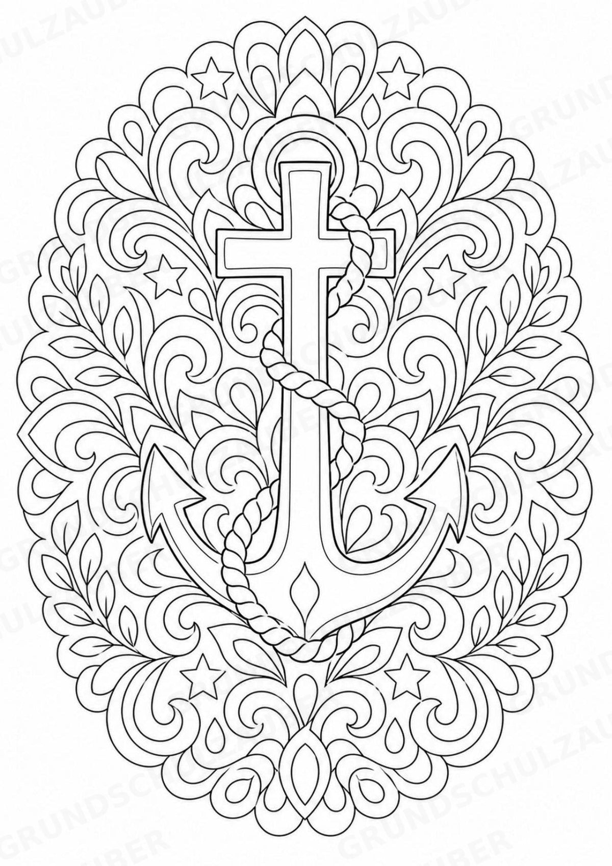 Christentum Mandalas Ausmalbilder – Religion – 15 Malvorlagen – Materialseite 13