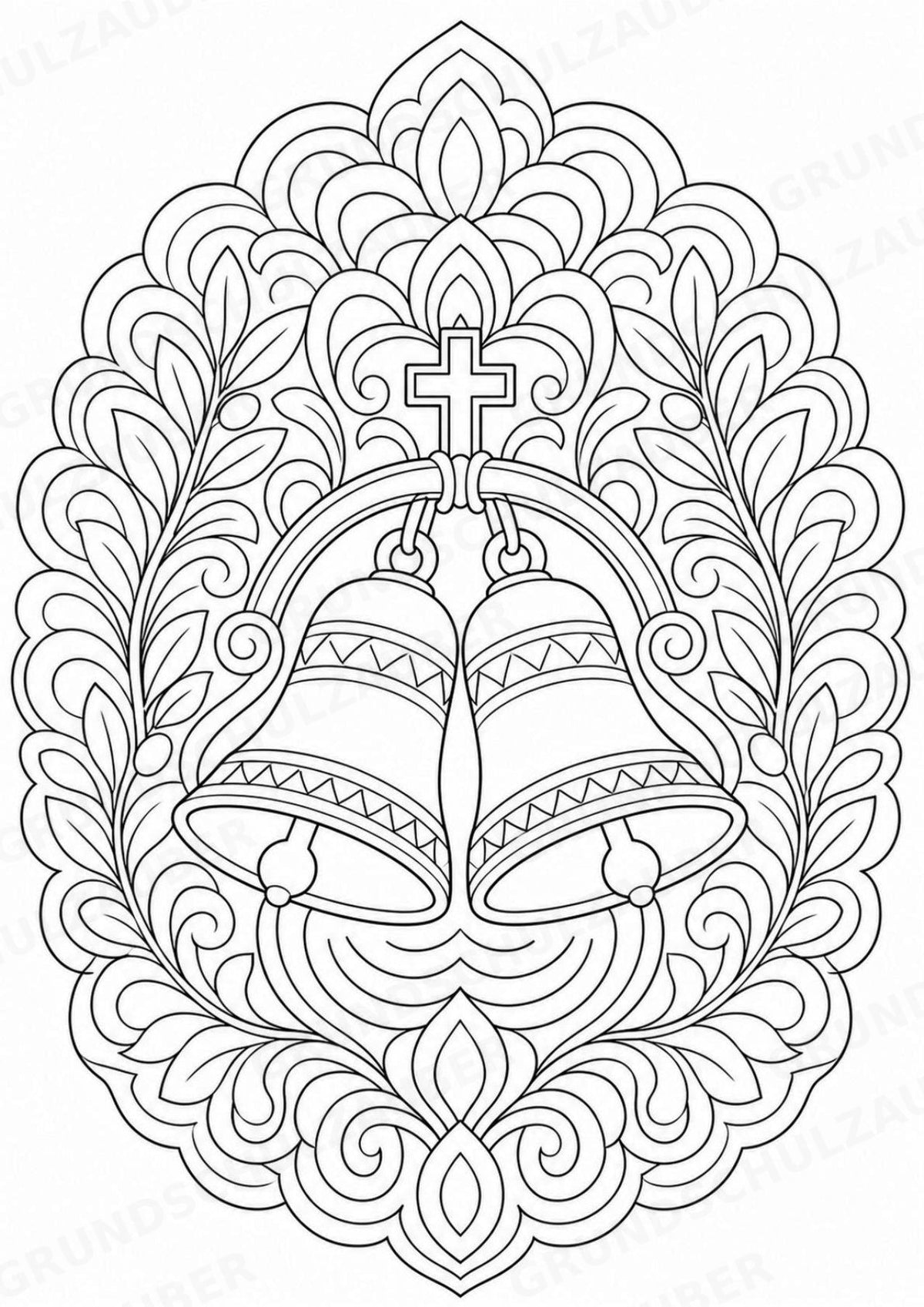 Christentum Mandalas Ausmalbilder – Religion – 15 Malvorlagen – Materialseite 14