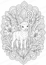 Christentum Mandalas Ausmalbilder – Religion – 15 Malvorlagen – Materialseite 15