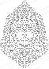 Christentum Mandalas Ausmalbilder – Religion – 15 Malvorlagen – Materialseite 16