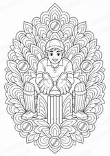 Cricket Mandalas Ausmalbilder – Sport – 15 Malvorlagen – Materialseite 5