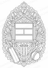 Cricket Mandalas Ausmalbilder – Sport – 15 Malvorlagen – Materialseite 11