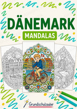 Dänemark Mandalas Ausmalbilder – Länder und Kulturen – 15 Malvorlagen – Cover