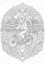 Dänemark Mandalas Ausmalbilder – Länder und Kulturen – 15 Malvorlagen – Materialseite 2