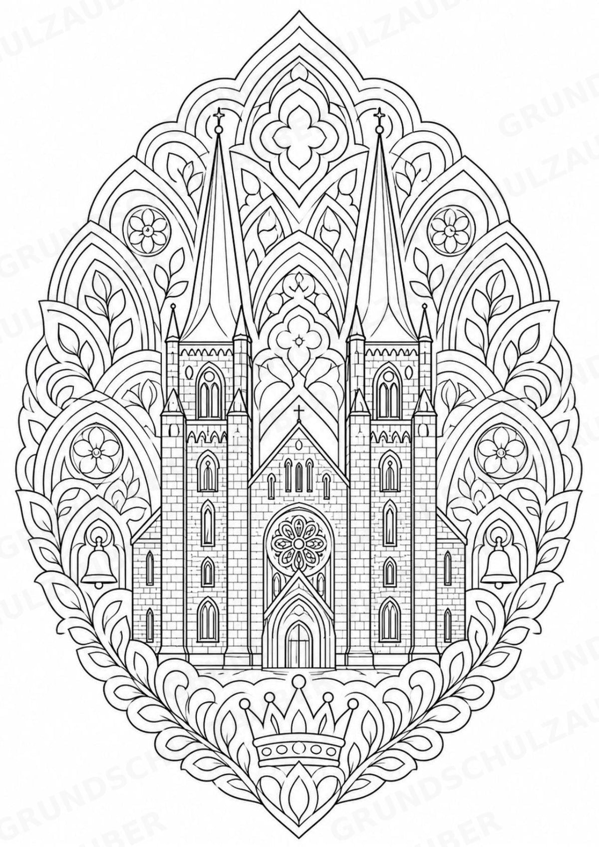 Dänemark Mandalas Ausmalbilder – Länder und Kulturen – 15 Malvorlagen – Materialseite 7