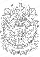 Darts Mandalas Ausmalbilder – Sport – 15 Malvorlagen – Materialseite 8