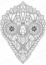 Darts Mandalas Ausmalbilder – Sport – 15 Malvorlagen – Materialseite 13