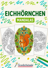 Eichhörnchen Mandalas Ausmalbilder – Tiere – 15 Malvorlagen – Cover