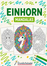 Einhorn Mandalas Ausmalbilder – Märchen – 15 Malvorlagen – Cover