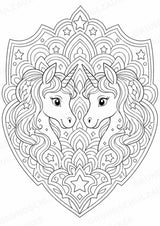 Einhorn Mandalas Ausmalbilder – Märchen – 15 Malvorlagen – Materialseite 9