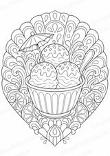 Eis im Sommer Mandalas Ausmalbilder – Wetter und Jahreszeiten – 15 Malvorlagen – Materialseite 14
