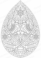 Eishockey Mandalas Ausmalbilder – Sport – 15 Malvorlagen – Materialseite 5