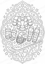 Eishockey Mandalas Ausmalbilder – Sport – 15 Malvorlagen – Materialseite 10