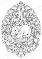 Elfenbeinküste Mandalas Ausmalbilder – Länder und Kulturen – 15 Malvorlagen – Materialseite 5