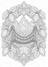 Elfenbeinküste Mandalas Ausmalbilder – Länder und Kulturen – 15 Malvorlagen – Materialseite 6
