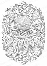 Elfenbeinküste Mandalas Ausmalbilder – Länder und Kulturen – 15 Malvorlagen – Materialseite 12