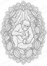 Elfenbeinküste Mandalas Ausmalbilder – Länder und Kulturen – 15 Malvorlagen – Materialseite 14