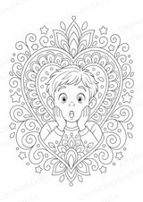 Emotionen Mandalas Ausmalbilder – Familie und Zusammenleben – 15 Malvorlagen – Materialseite 5