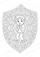 Emotionen Mandalas Ausmalbilder – Familie und Zusammenleben – 15 Malvorlagen – Materialseite 7