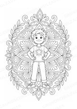 Emotionen Mandalas Ausmalbilder – Familie und Zusammenleben – 15 Malvorlagen – Materialseite 9