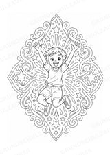 Emotionen Mandalas Ausmalbilder – Familie und Zusammenleben – 15 Malvorlagen – Materialseite 12