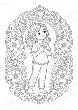 Emotionen Mandalas Ausmalbilder – Familie und Zusammenleben – 15 Malvorlagen – Materialseite 13