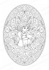 Emotionen Mandalas Ausmalbilder – Familie und Zusammenleben – 15 Malvorlagen – Materialseite 14