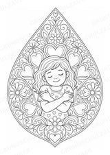 Emotionen Mandalas Ausmalbilder – Familie und Zusammenleben – 15 Malvorlagen – Materialseite 15