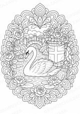 England Mandalas Ausmalbilder – Länder und Kulturen – 15 Malvorlagen – Materialseite 9