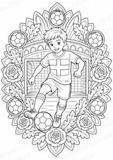 England Mandalas Ausmalbilder – Länder und Kulturen – 15 Malvorlagen – Materialseite 10