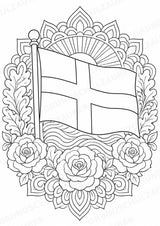 England Mandalas Ausmalbilder – Länder und Kulturen – 15 Malvorlagen – Materialseite 14
