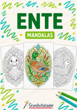 Ente Mandalas Ausmalbilder – Tiere – 15 Malvorlagen – Cover