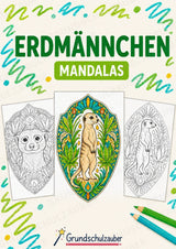 Erdmännchen Mandalas Ausmalbilder – Tiere – 15 Malvorlagen – Cover