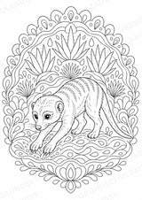 Erdmännchen Mandalas Ausmalbilder – Tiere – 15 Malvorlagen – Materialseite 6