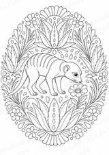 Erdmännchen Mandalas Ausmalbilder – Tiere – 15 Malvorlagen – Materialseite 14