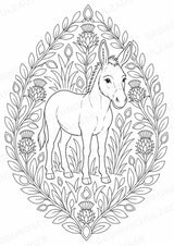 Esel Mandalas Ausmalbilder – Tiere – 15 Malvorlagen – Materialseite 2