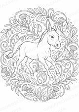 Esel Mandalas Ausmalbilder – Tiere – 15 Malvorlagen – Materialseite 7